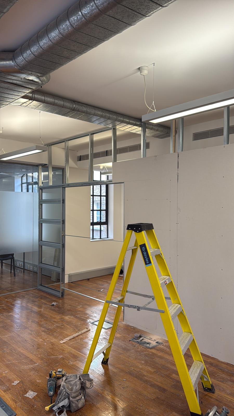 Office fit-out progress